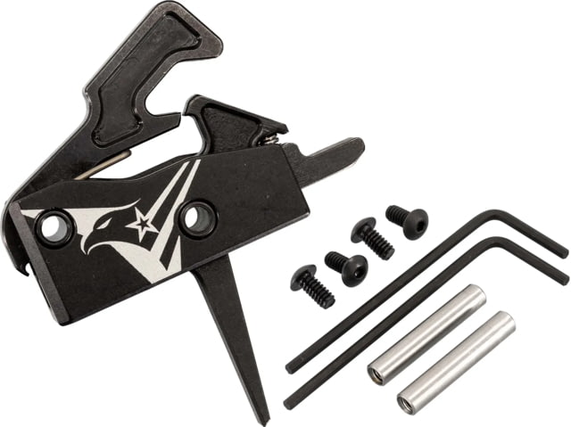 TRYBE Defense V2 Straight Black AR-15 Single Stage Drop-In Trigger with Anti-Walk Pins - Trybe Defense