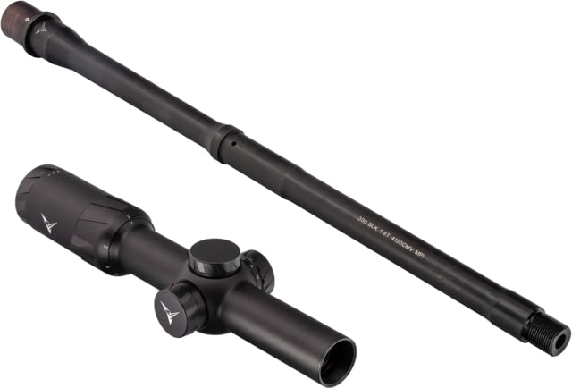 TRYBE Optics 1-6x24mm Rifle Scope 30mm Tube Black & TRYBE Defense 16 in .300 AAC Blackout Balance Profile AR-15 Rifle Barrel - Trybe Optics