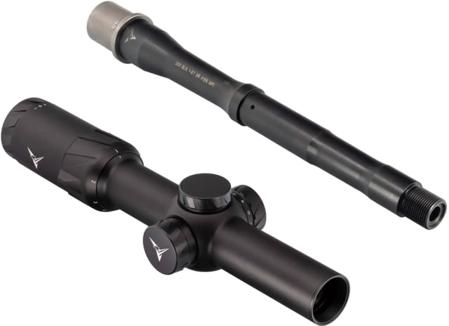 TRYBE Optics 1-6x24mm Rifle Scope 30mm Tube Black & TRYBE Defense 9 in .300 AAC Blackout Balance Profile AR-15 Rifle Barrel - Trybe Optics