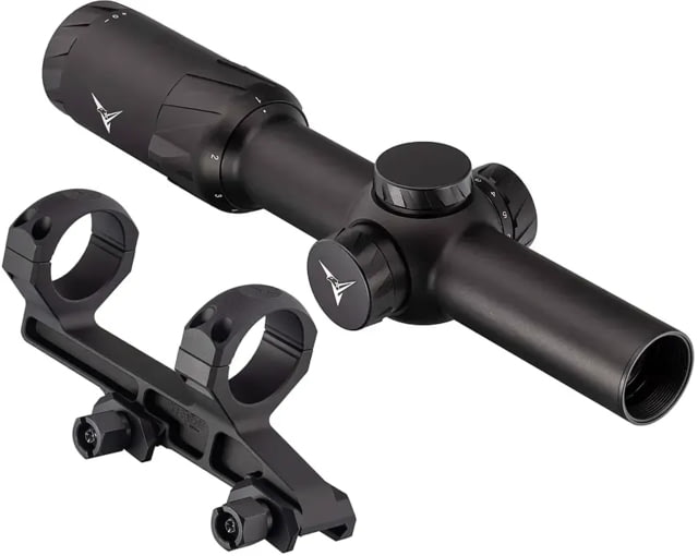 TRYBE Optics 1-6x24mm Rifle Scope and TRYBE Optics 30mm Cantilever Riflescope Ring Mount Black - Trybe Optics