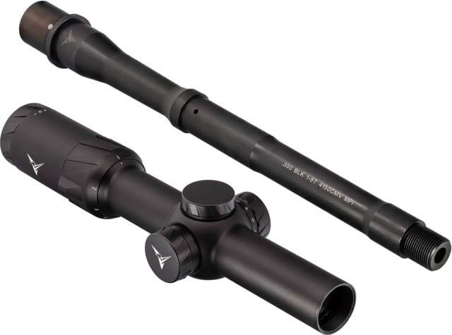 TRYBE Optics SLED LPVO 1-8x24mm Rifle Scope 30mm Tube Black & TRYBE Defense 10.5 in .300 AAC Blackout Balance Profile AR-15 Rifle Barrel - Trybe Optics