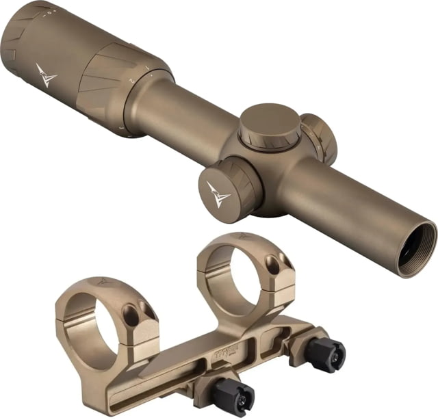 TRYBE Optics 1-8x24mm Rifle Scope and TRYBE Optics 30mm Cantilever Riflescope Ring Mount FDE - Trybe Optics