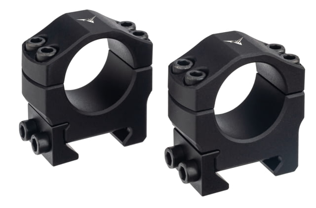TRYBE Optics Advanced Scope Rings 1 inch Low Black - Trybe Optics