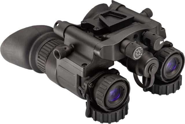 TRYBE Optics NVG-50 Dual 1x19mm White Phosphor Tube Night Vision Goggle Gen 3 Min 1600+ FOM 64-72 lp/mm Black - Trybe Optics