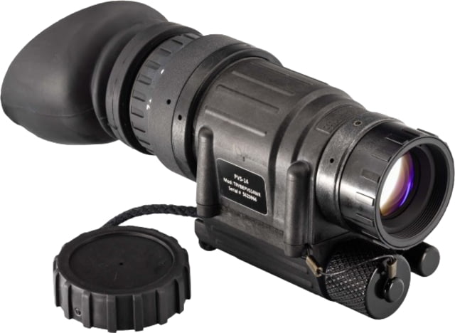 TRYBE Optics PVS-14 1x Night Vision Monocular Gen 3 White Phosphor Min 1600 FOM 64-81 lp/mm High Performance Black - Trybe Optics