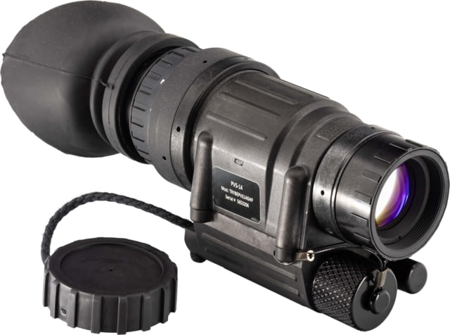 Rearmed TRYBE Optics PVS-14 Night Vision Monocular GEN 3 Green Phosphor Min 2000 FOM 64-72 lp/mm High Performance Black TRYBEPVS14GHP - Trybe Optics
