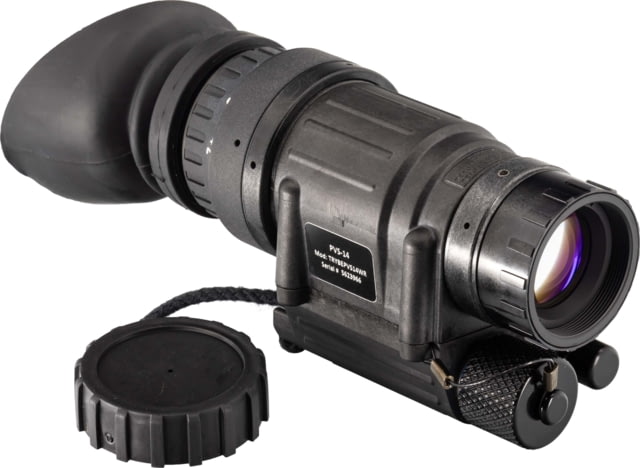 TRYBE Optics PVS-14 Night Vision Monocular GEN 3 White Phosphor Min 1600 FOM 64-72 lp/mm Regular Black - Trybe Optics