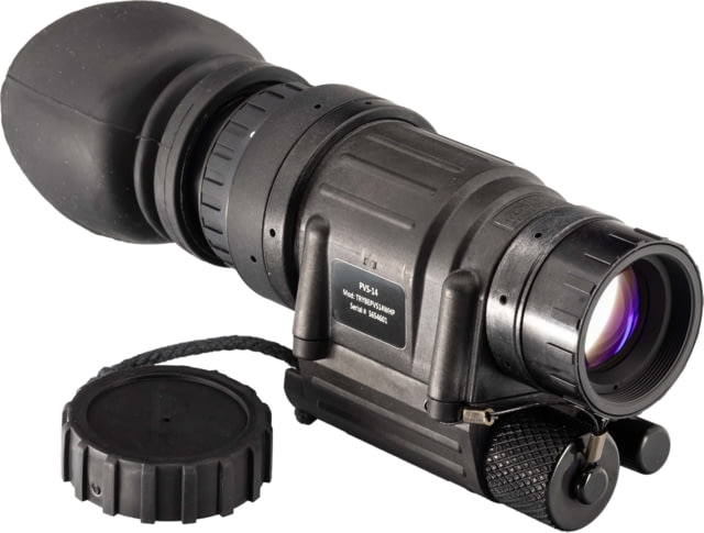 TRYBE Optics PVS-14 Night Vision Monocular GEN 3 White Phosphor Min 2000 FOM 64-72 lp/mm High Performance Black - Trybe Optics