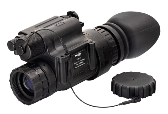 TRYBE Optics PVS-14 Night Vision Monocular GEN 3 White Phosphor Filmless L-3 Tube 64-72 lp/mm Regular Charcoal - Trybe Optics