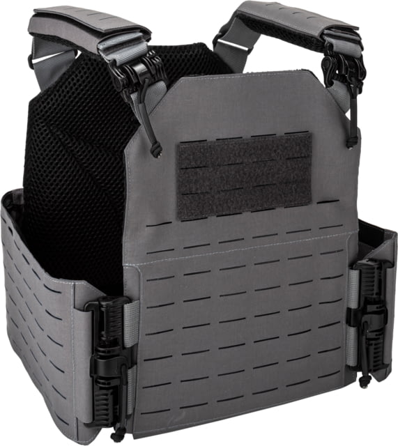 TRYBE Tactical Laser-Cut Plate Carrier w/Fast-Release Tubes Wolf Gray - Trybe Tactical
