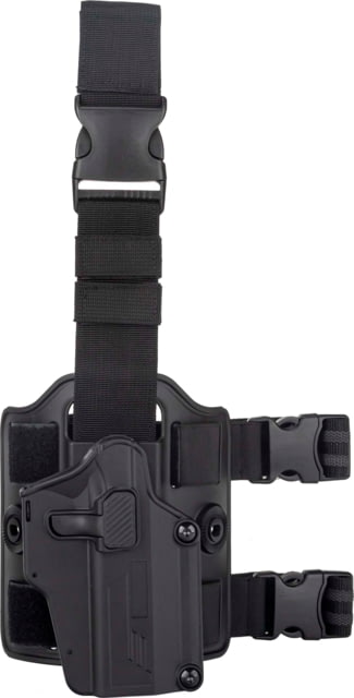 EDEMO TRYBE Tactical Universal Holster w/ Drop Leg Platform Black TRT-UH-DLP-BL EDEMO3 Used Condition Fair - Trybe Tactical