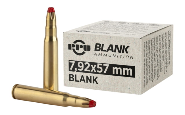 TRZ Trading Inc. PPU Blank Rifle Ammunition 7.9X57 8mm Mauser Blanks 20/ct - TRZ Trading