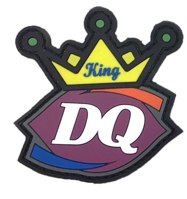 TUFF Products DQ King of Disqualifications Patch, 3x3 in, p-DQ