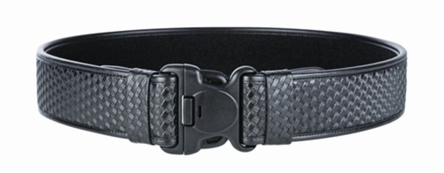 TUFF Products E.D.G.E. 2.25in Wide 6-Part Laminate Duty Belt Black Basketweave Extra Large 46-52