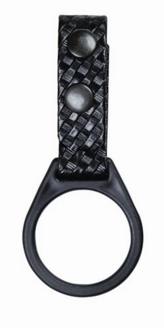 TUFF Products Flashlight Ring Strap Fits 2.25in Duty Belt Black Basketweave D Cell Flashlights - Tuff Products