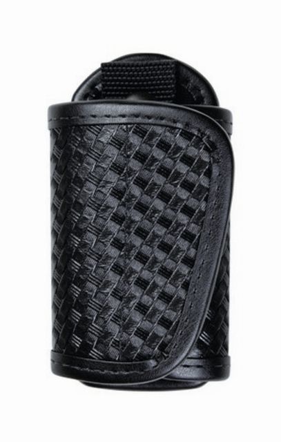 TUFF Products Large Silent Key Holder w/ Metal Key Snap and Velcro Closure Black Basketweave O/S