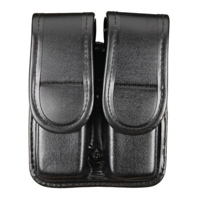 TUFF Products Slide-On Double Magazine Pouch w/ Hidden Snap Black Plain Size 2 Gl17192223 Be9296 - Tuff Products
