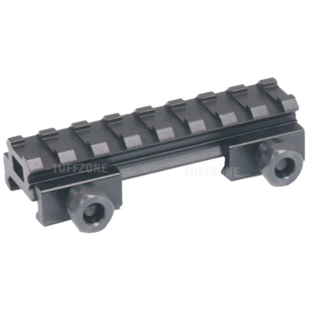 Tuff Zone 0.5in Compact Riser Mount See-Through - 8 Slots - Tuff Zone