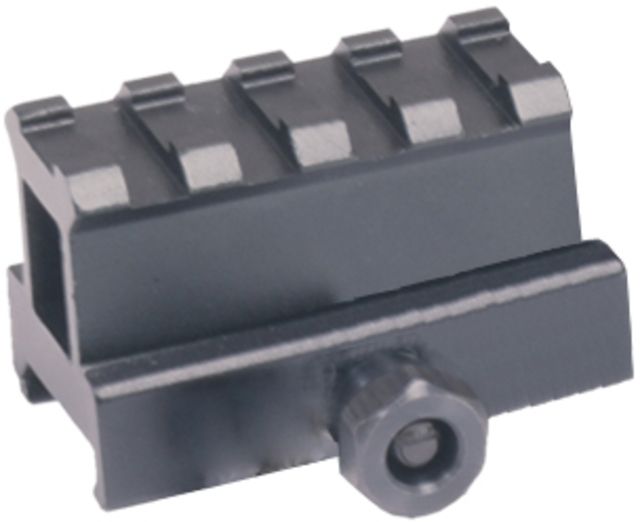 Tuff Zone 1in Compact Riser Mount See-Through - 4 Slots - Tuff Zone