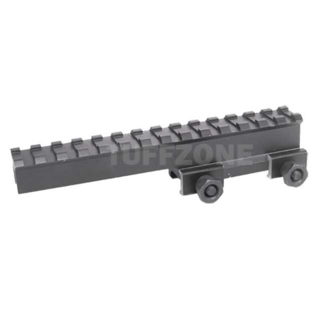Tuff Zone 1in Riser Mount Offset See-Through - 14 Slots - Tuff Zone