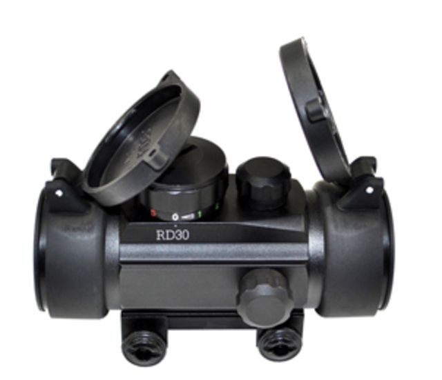Tuff Zone 1x30mm Red and Green Dot Sight Integral Weaver Rail - Tuff Zone