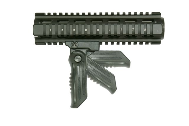 Tuff Zone 3-Position Tactical Folding Grip Black - Tuff Zone