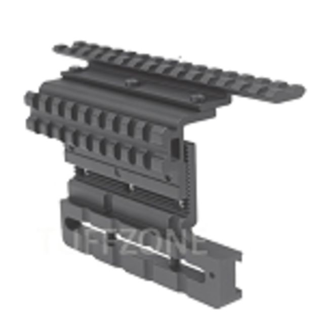Tuff Zone AK Side Mount Double Rail Hard Anodized - Tuff Zone