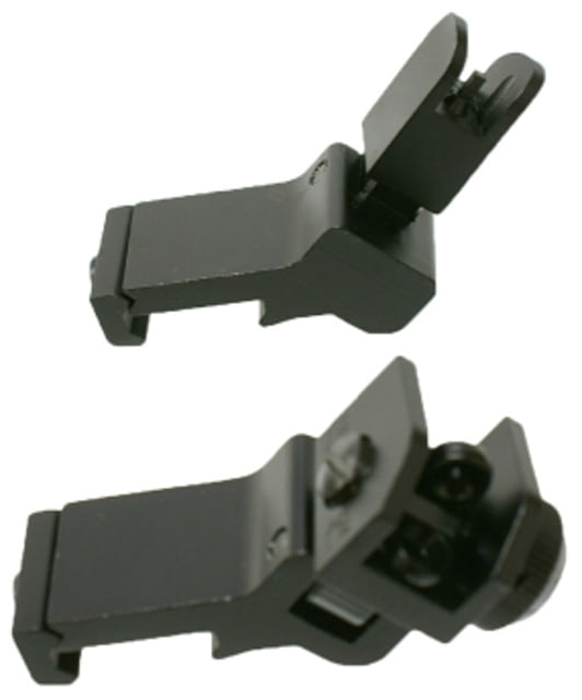 Tuff Zone Offset Deployable Front and Rear Sight Black - Tuff Zone