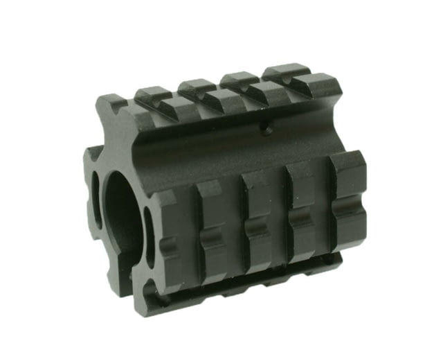 Tuff Zone AR-15 Low Profile Gas Block Hard Andonized Black - Tuff Zone