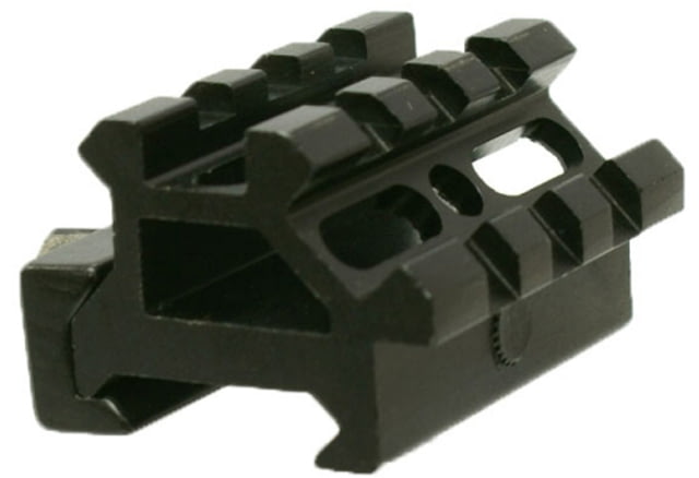 Tuff Zone Double Rail 45 Degree Angle Mount 1.57in Black Anodized - Tuff Zone