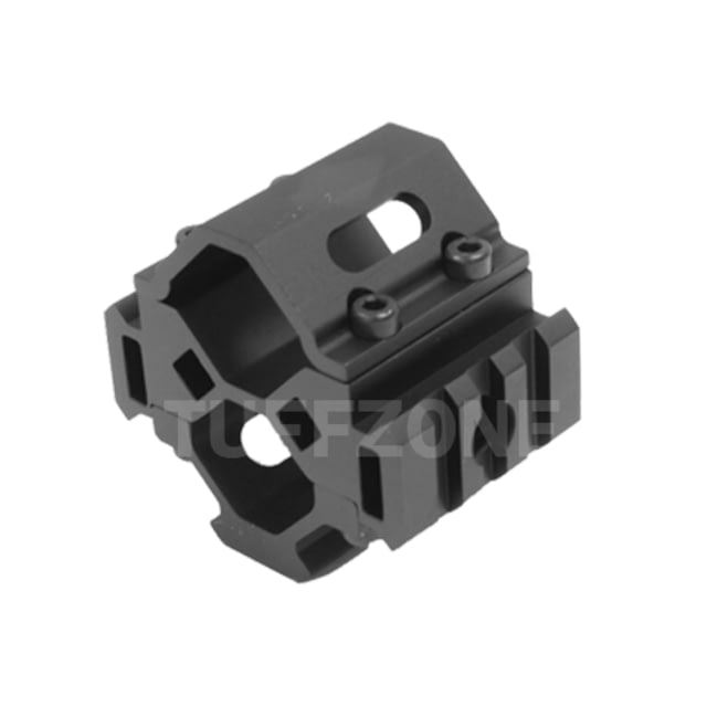 Tuff Zone Shotgun Tri-Rail Barrel Mount 3 Slots Each Rail Fits Up to 26mm - Tuff Zone