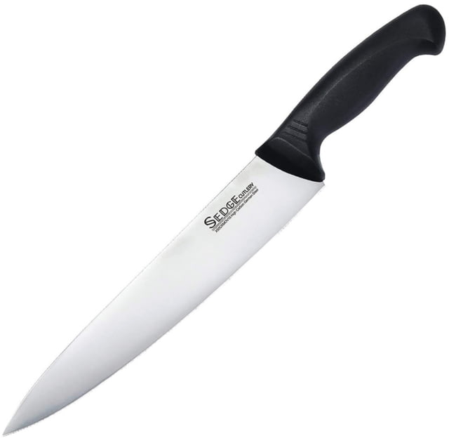 Tuo Cutlery 10in Sedge Chef's Knife 15in Overall 10in Satin Finish X50CrMoV15 Stainless Blade Black Synthetic Handle - Tuo Cutlery