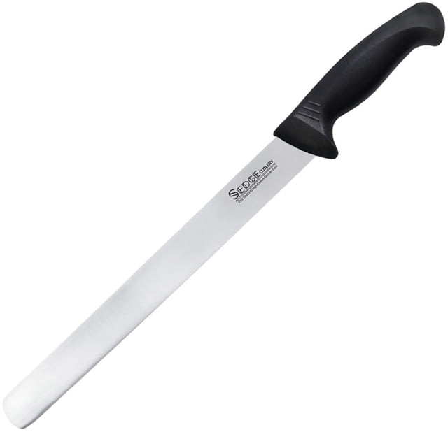 Tuo Cutlery 11in Sedge Slicing Knife 16.25in Overall 11in Satin Finish X50CrMoV15 Stainless Blade Black Synthetic Handle - Tuo Cutlery