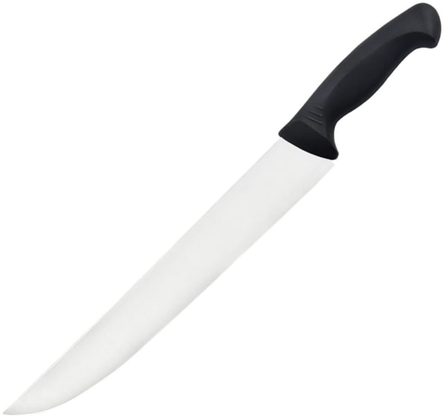 Tuo Cutlery 12in Sedge Slicing Knife 17.25in Overall 12in Satin Finish X50CrMoV15 Stainless Blade Black Synthetic Handle - Tuo Cutlery