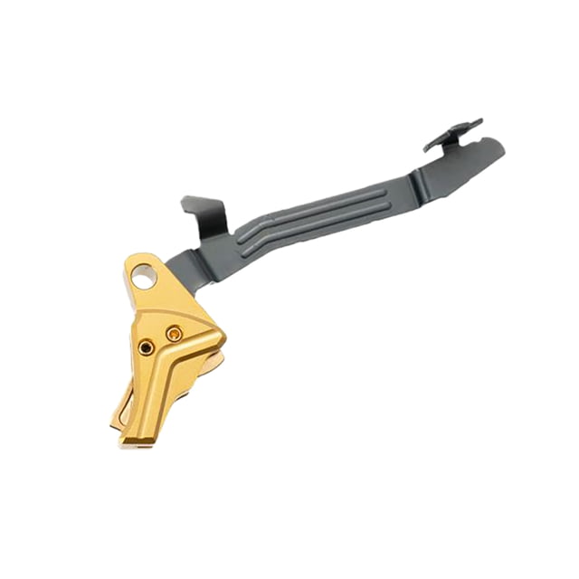 Tyrant CNC I.T.T.S. Pistol Trigger w/ Bar Glock 43/43x/48 Flat 3.5lb Gold/Gold - Tyrant Cnc