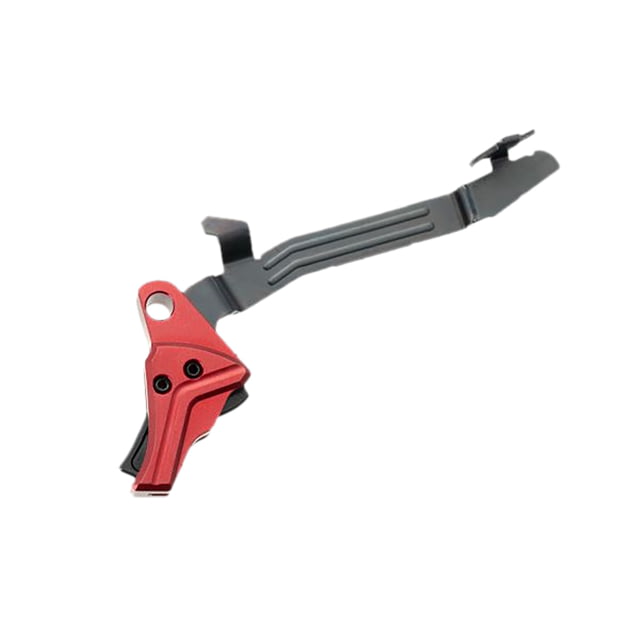 Tyrant CNC I.T.T.S. Pistol Trigger w/ Bar Glock 43/43x/48 Flat 3.5lb Red/Black - Tyrant Cnc