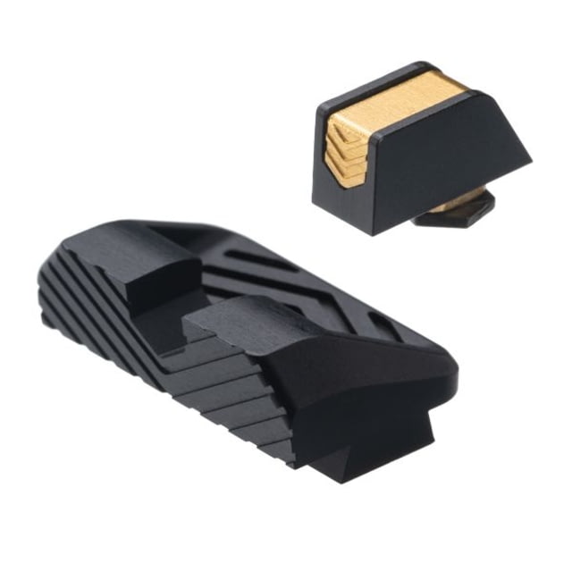 Tyrant CNC Glock Compatible Two Piece Sights Full Size Gold - Tyrant Cnc