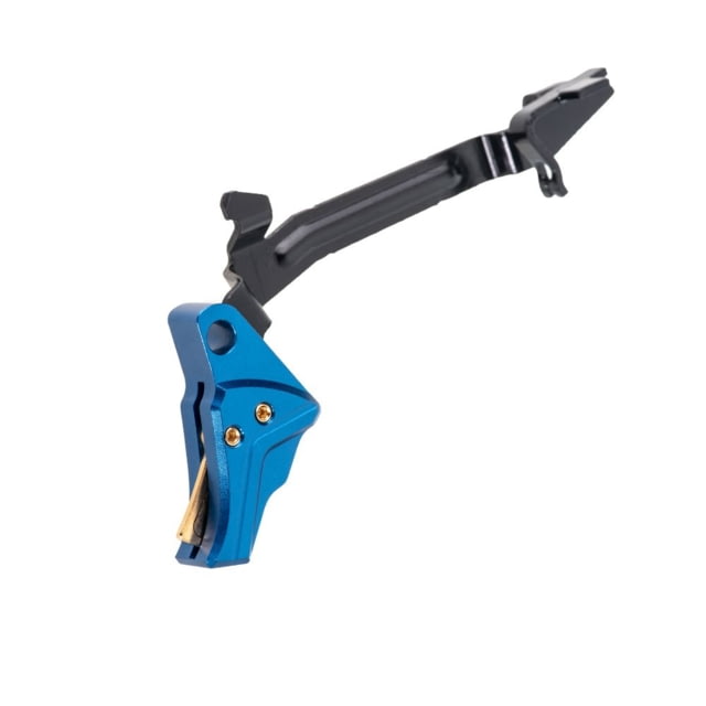 Tyrant CNC Glock Gen 3-4 Pistol Trigger w/ Bar Blue/Gold - Tyrant Cnc