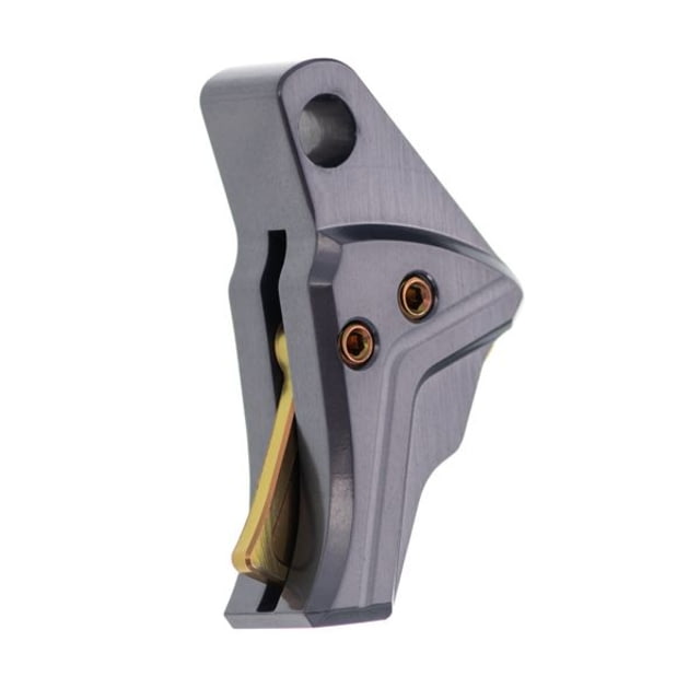 Tyrant CNC Glock Gen 5 Compatible Trigger Screw/Safety Grey/Gold - Tyrant Cnc