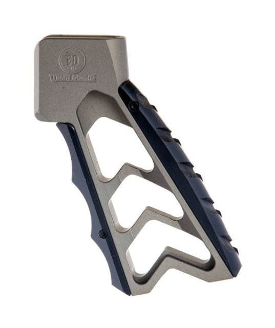 Tyrant CNC Mod Grip w/Chevron Back Straps Grey Medium - Tyrant Cnc