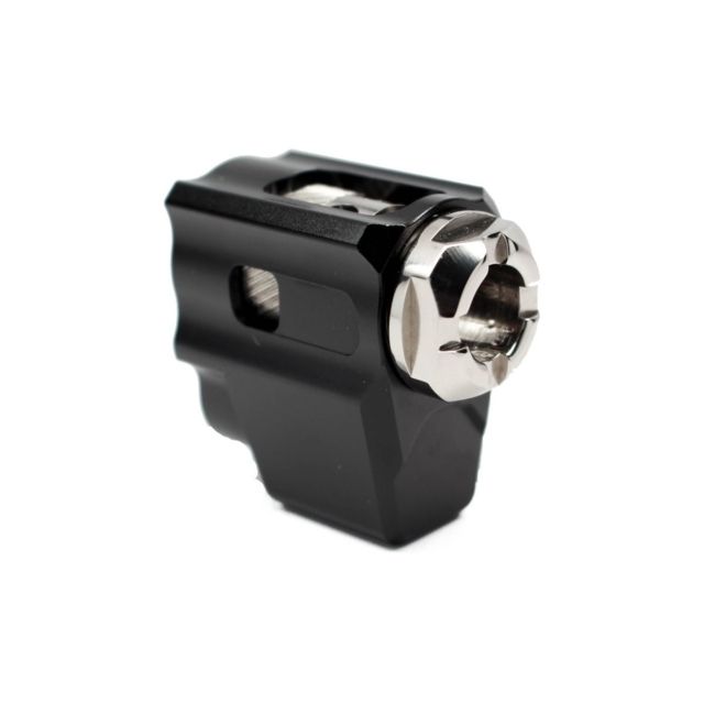 USED Tyrant CNC T-Comp Glock 43/43x/48 Compensator Black/Nickel TD-G43COMP-BLK/NIK EDEMO1 Used Condition Fair - Tyrant Cnc