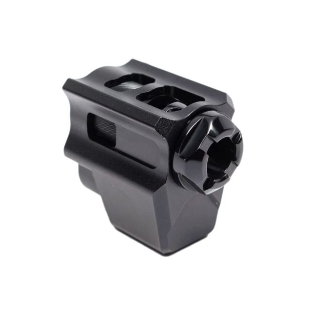 USED Tyrant CNC T-Comp Glock Gen 4 Compensator Black/Black TD-TCOMPG4-BLK/BLK EDEMO1 Condition Parts Only/Salvage Defective - Tyrant Cnc