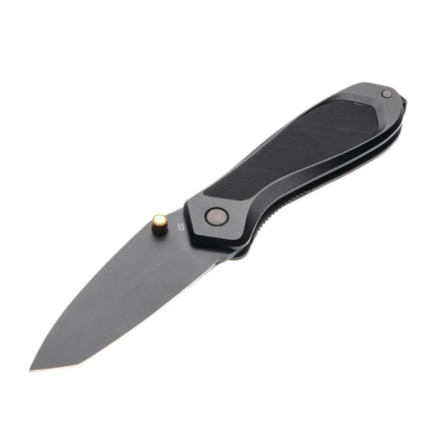Tyrant CNC T.D.C.001 3in Folding Knife Tanto Blade D2 Steel Gold/Black - Tyrant Cnc