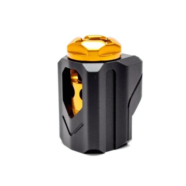 Tyrant Cnc Tyrant CNC Universal Compensator 9mm 1x1x1 in Black/Gold - $71.96 at Optics Planet