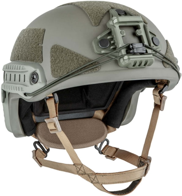 UARM HCBH High Cut Ballistic Helmet Type IIIA Threat Level Ranger Green L - UARM