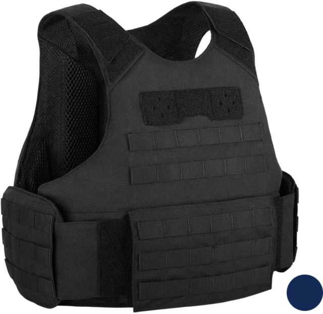 UARM MVM Metropolis Vest MOLLE Type II Threat Level Skeletal Cummerbund Navy/Blue S-M - Uarm