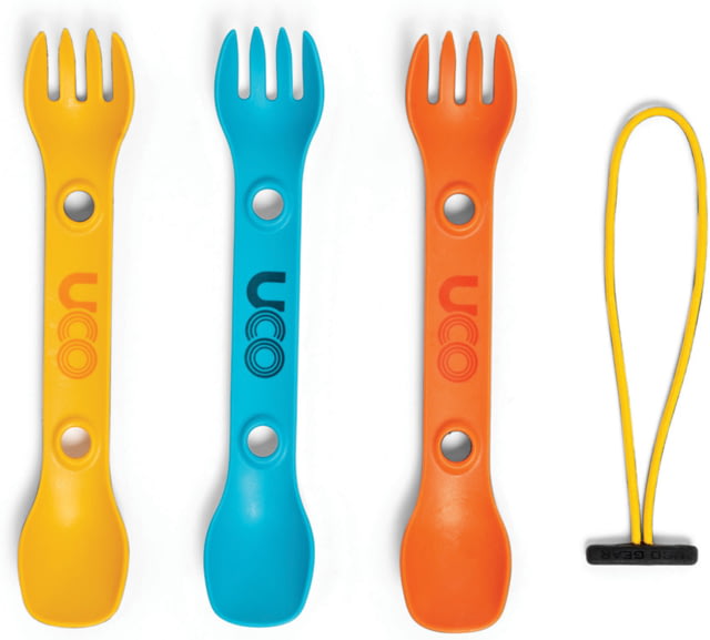 UCO Mini Spork Three Pack Classic 6" overall F-SP-M-3PK CLASSIC