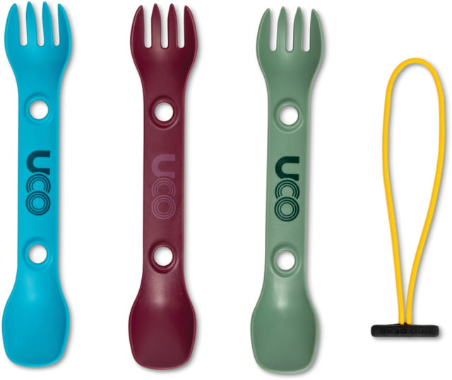 UCO Mini Spork Three Pack Terra 6" overall F-SP-M-3PK TERRA