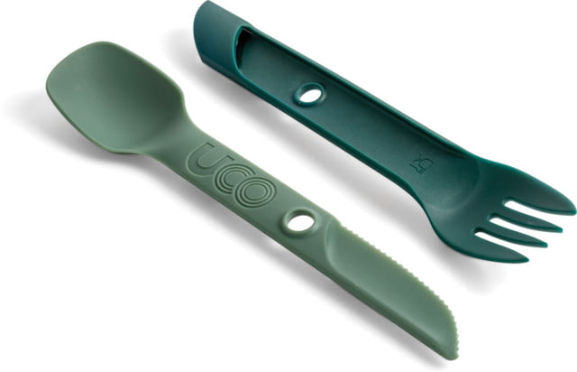 UCO Switch Spork Utensil Set Grn 7" overall F-SP-SWITCH GREEN