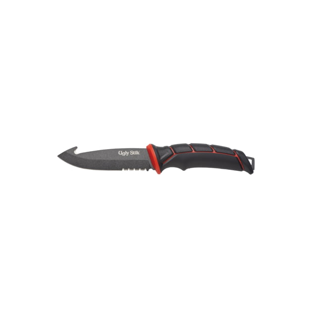 Ugly Stik Ugly Tools Gut Hook Bait Knife Black/Red - Ugly Stik